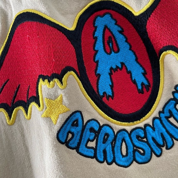 Aerosmith Embroidered Sweet Emotions Cotton Crewneck Sweatshirt XXL - Picture 5 of 9